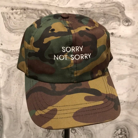 The Classics Accessories - Camo cap “SORRY NOT SORRY” adjustable hat